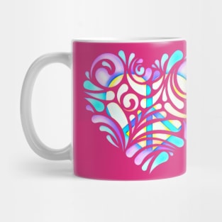 Peace and Love Art Mug